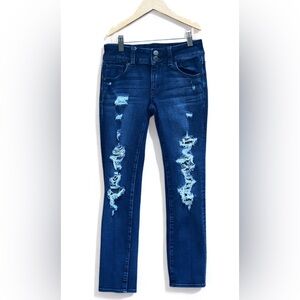 American Eagle 🦅 outfitters artist crop aeo denim distressed